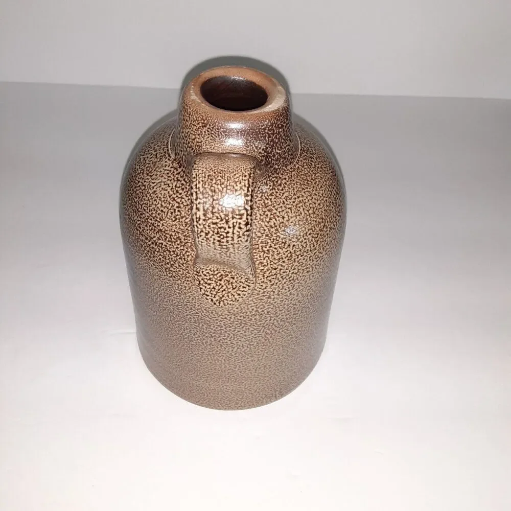 Maple City Pottery Jug Handmade Stoneware 5x5x8 Japandi Masculine